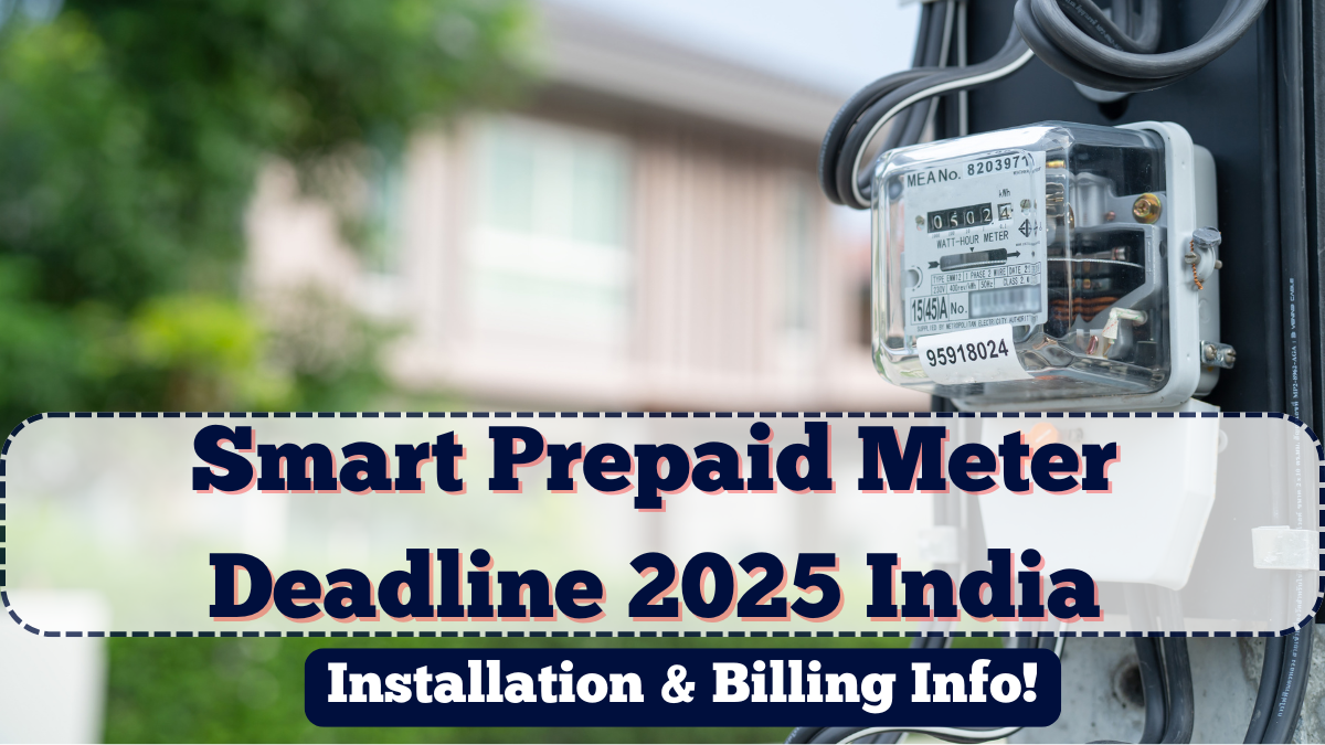 Smart Prepaid Meter Deadline 2025 India | Installation & Billing Info